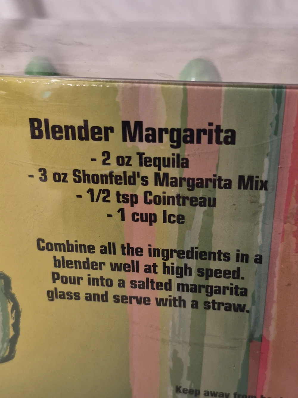 Margarita Shot Glass Set with Colorful Lime Picks, Playe And Layered Salt